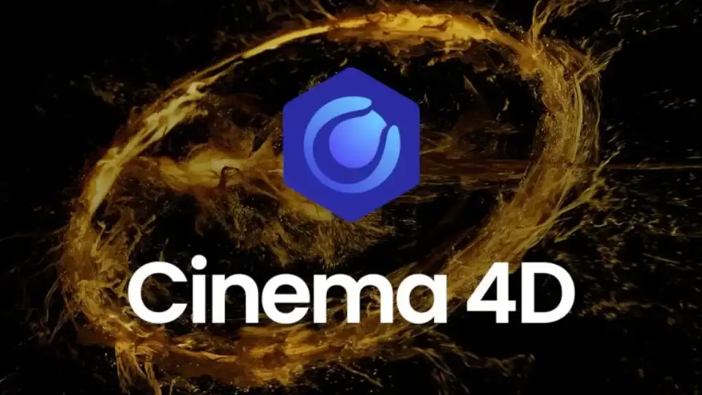 Cinema 4D scene with motion graphics elements being prepared for animation