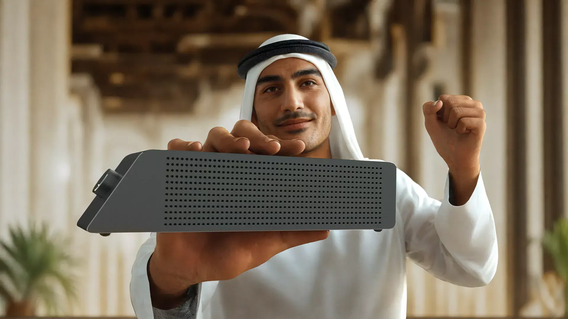 Same speaker campaign re-cast with a virtual model tailored to a different regional market
